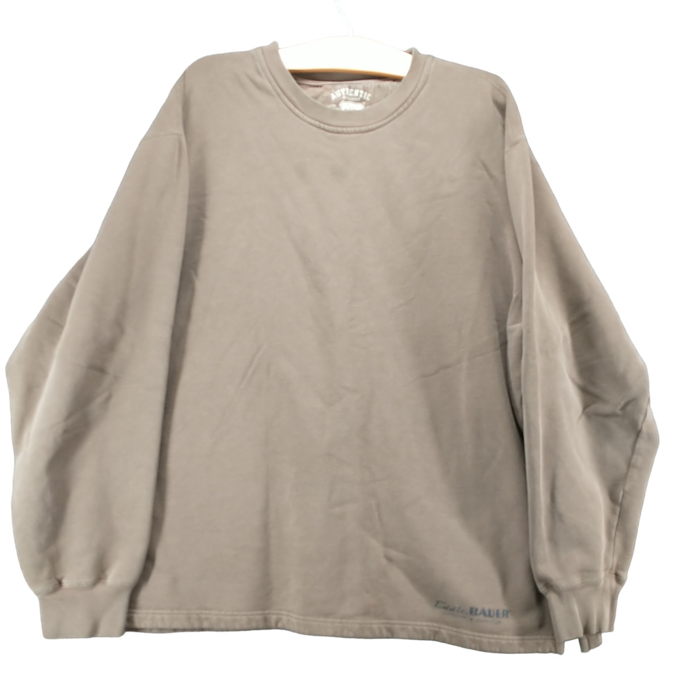 Eddie Bauer Men's Sport Shop Pullover Sweatshirt Brown XL Crew Neck
